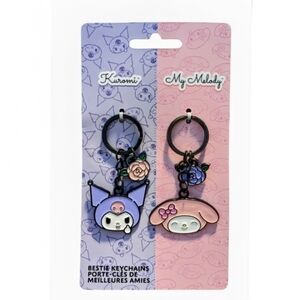 NEW Sanrio Bestie Keychains Kuromi and My Melody
